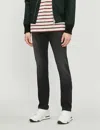 7 For All Mankind Mens Black Slimmy Luxe Performance Plus Slim-fit Jeans In Black