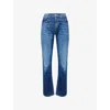 7 For All Mankind Ens  Standard Straight-leg Stretch-denim Jeans In Blue