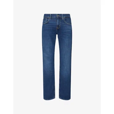 7 For All Mankind Ens The Straight Luxe-performance Denim Jeans Grapevine