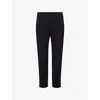 7 For All Mankind Ens Hybrid Luxe Performance Stretch-cotton Blend Trousers Black In Black