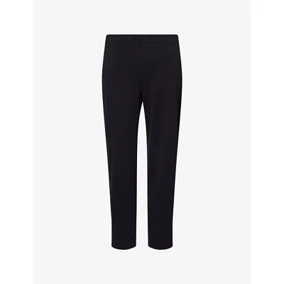 7 For All Mankind Ens Hybrid Luxe Performance Stretch-cotton Blend Trousers Black