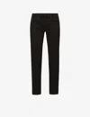 7 For All Mankind Ens Black Standard Luxe Performance Slim-fit Straight-leg Stretch-denim Jeans In Black