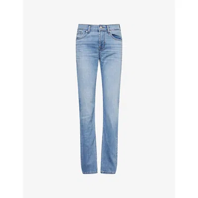 7 For All Mankind Ens Slimmy Tapered Brand-patch Stretch-denim Jeans Formentera