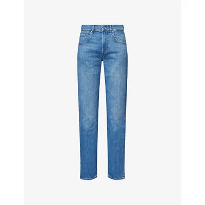 7 For All Mankind Ens Slimmy Tapered Brand-patch Stretch-denim Jeans Jazz Age