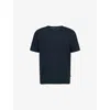 7 For All Mankind Ens Linen Ocean Floor Regular-fit Crewneck Stretch-linen T-shirt