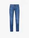 7 For All Mankind Standard Luxe Performance Regular-fit Straight-leg Stretch-denim Jeans In Mid Blue