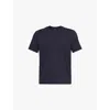 7 For All Mankind Ens Navy Luxe Performance Crew-neck Regular-fit Stretch-cotton T-shirt