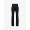 7 For All Mankind Ens Rinse Black Standard Lux Stretch-denim Jeans In Black