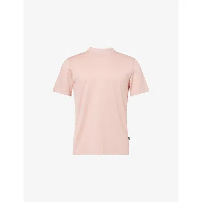 7 For All Mankind Ens Rose Relaxed-fit Crew-neck Jersey T-shirt Xl In Pink