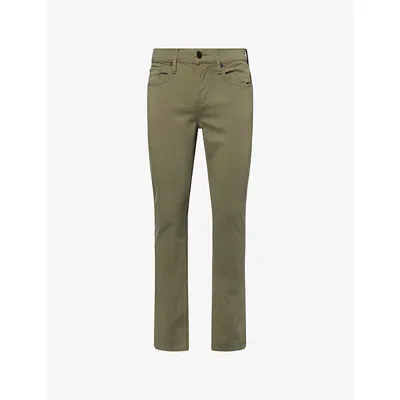 7 For All Mankind Ens  Slimmy Luxe-performance Stretch-denim Jeans In Gray