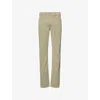 7 For All Mankind Ens  Slimmy Lux Performance Tapered-leg Stretch-cotton Blend Trousers In Stretch Sateen Russel