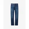 7 For All Mankind Ens Modern Straight-leg Stretch-denim Blend Jeans Teak