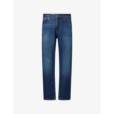 7 For All Mankind Ens Modern Straight-leg Stretch-denim Blend Jeans Teak