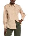 7 For All Mankind Everyday Button-down Shirt In Neutral