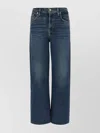 7 For All Mankind Faded Effect Cropped Jeans In Blue
