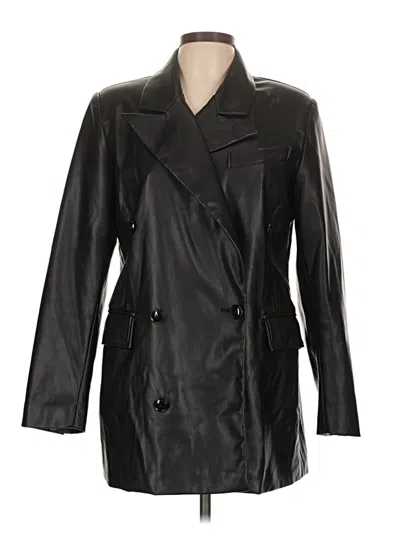7 For All Mankind Faux Leather Jacket In Black