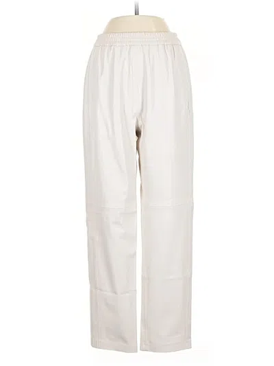 Pre-owned 7 For All Mankind Faux Leather Pants In Tan
