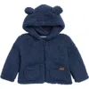 7 For All Mankind Babies'  Faux Shearling Bear Jacket In Blue