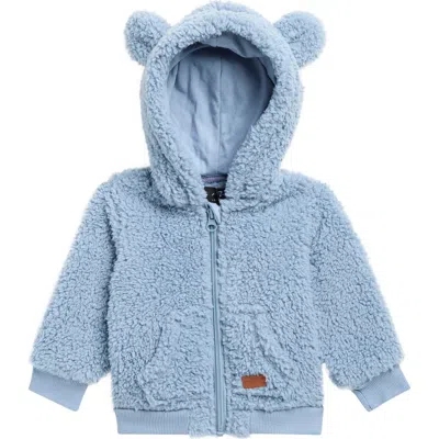 7 For All Mankind Kids'  Faux Shearling Bear Jacket In Blue
