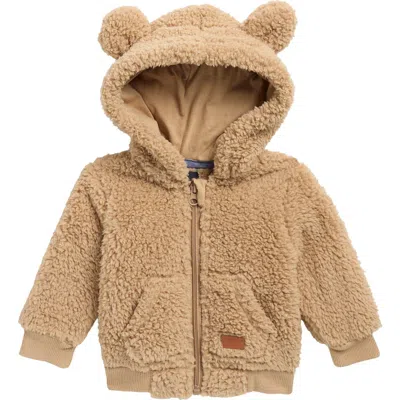 7 For All Mankind Kids'  Faux Shearling Bear Jacket In Brown