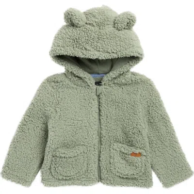 7 For All Mankind Babies'  Faux Shearling Bear Jacket In Green