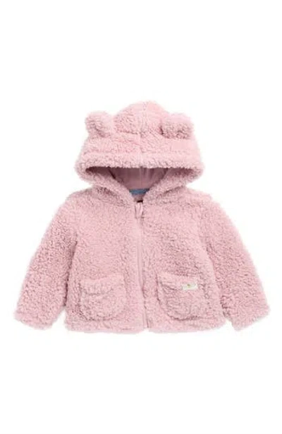 7 For All Mankind Babies'  Faux Shearling Bear Jacket In Pink