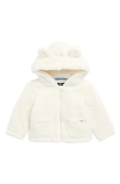 7 For All Mankind Babies'  Faux Shearling Bear Jacket In White