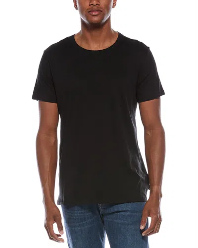7 For All Mankind Feather Weight T-shirt In Black