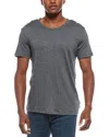7 For All Mankind Feather Weight Crewneck T-shirt In Gray