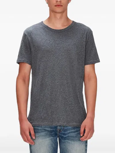7 For All Mankind Featherweight Short-sleeve T-shirt In Gray