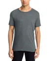 7 For All Mankind Feather Weight Crewneck T-shirt In Gray