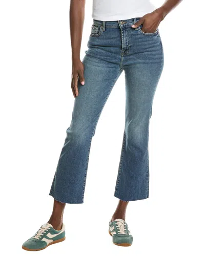 7 For All Mankind Felicity High-waist Slim Kick Jean In Blue