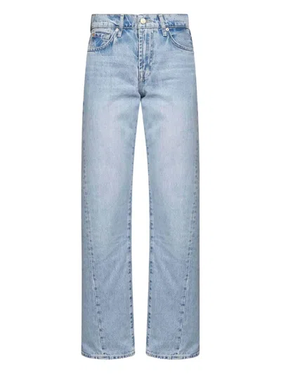 7 FOR ALL MANKIND FIVE-POCKET BACK-PATCH JEANS