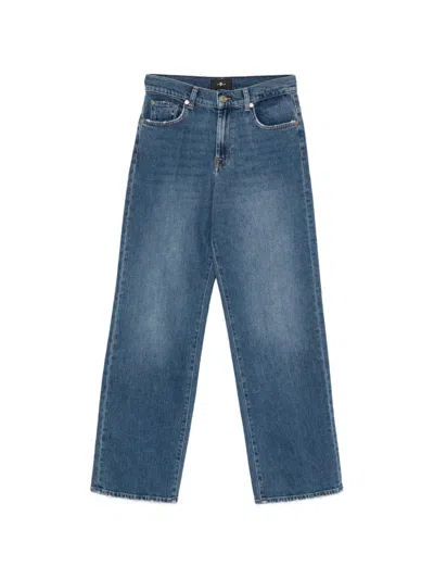7 For All Mankind Five-pocket Denim Jeans In Blue