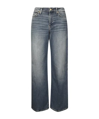 7 For All Mankind Five-pocket Denim Trousers In Blue