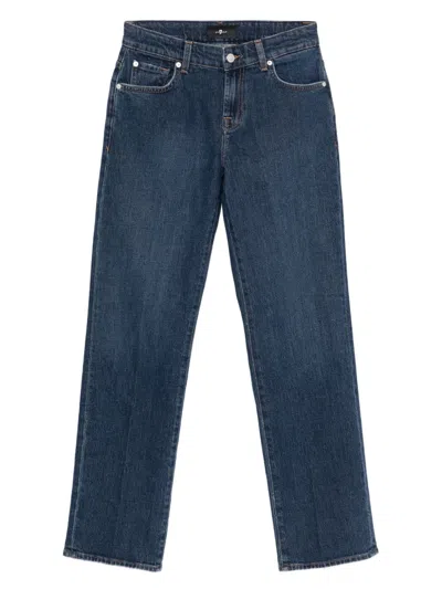 7 For All Mankind Five-pocket Jeans In Blue