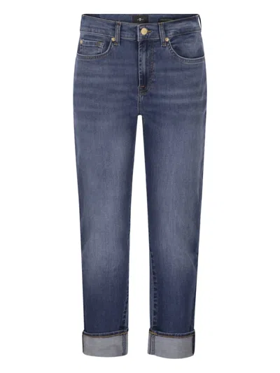 7 For All Mankind Five-pocket Jeans In Blue