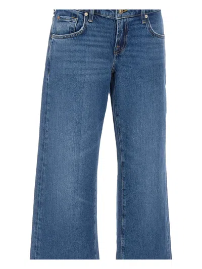 7 FOR ALL MANKIND FIVE-POCKET STRAIGHT-LEG JEANS