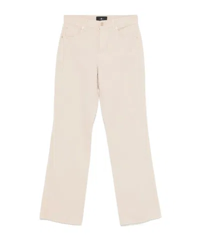 7 For All Mankind Five Pocket Wrangler Jeans In Neutral