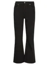 7 For All Mankind Flared Cotton Jeans With Sleek Design And Comfortable Fit In Black