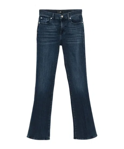 7 FOR ALL MANKIND FLARED DENIM TROUSERS