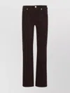7 For All Mankind Flared Mid-rise Jeans With Fitted Silhouette In Black
