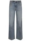 7 For All Mankind Flared High-waist Jeans In Luxe Vintage Denim In Blue
