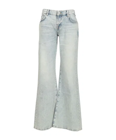 7 For All Mankind Flared Jeans In Blue