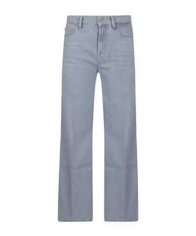 7 For All Mankind Flared Jeans In Blue