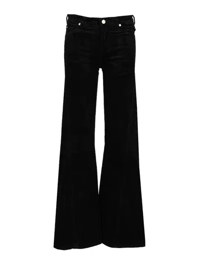 7 For All Mankind Flared Jeans In Black