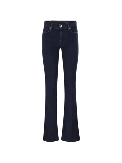 7 For All Mankind Flared Jeans In Blue