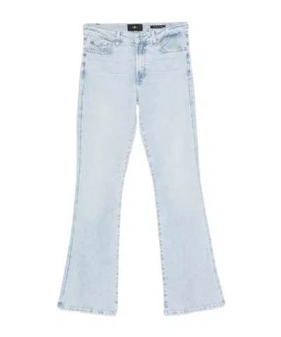 7 For All Mankind Flared Jeans In Blue