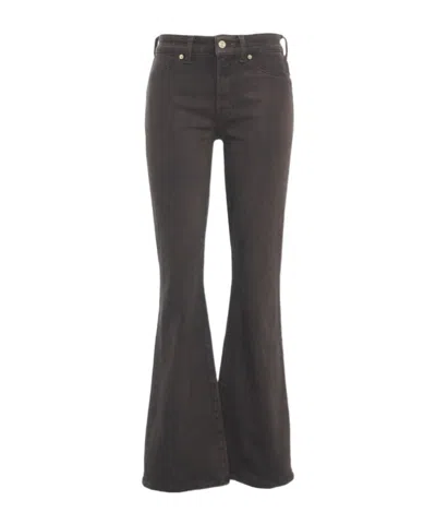 7 For All Mankind Flared Jeans In Brown