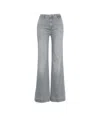 7 For All Mankind Flared High-waist Jeans In Luxe Vintage Denim In Grey